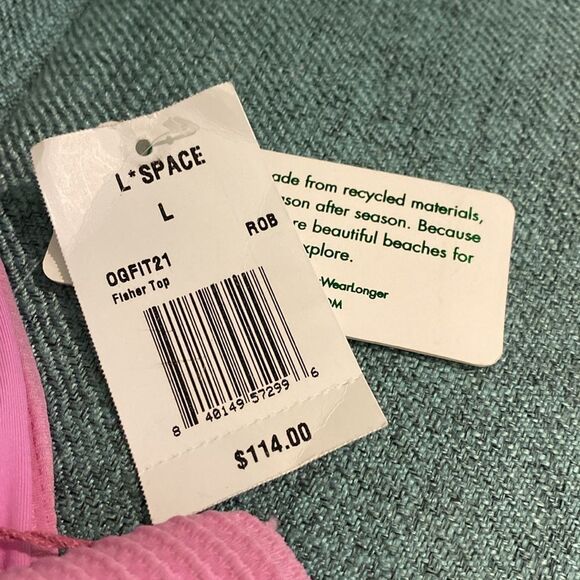L Space Fisher O-Ring Bikini Top Sz. Large - Picture 3 of 8